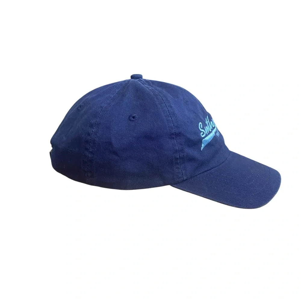Vintage SMITHSONIAN Institution One Size Blue Logo Strapback Hat Baseball Cap